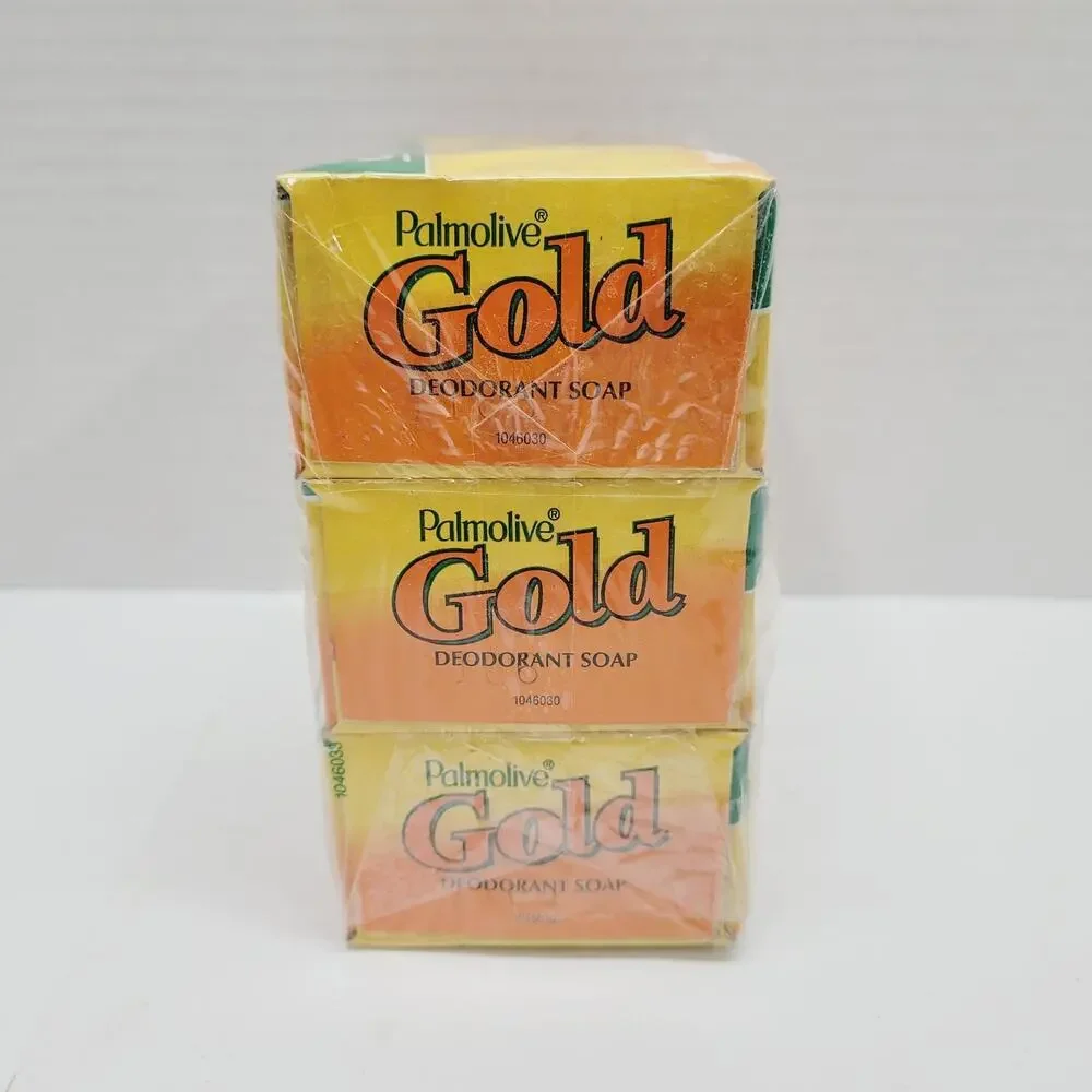 Palmolive GOLD Deodorant Soap 3 Four Oz Bars Discontinued New Sealed Made In USA